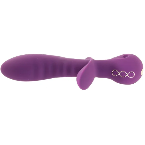 Obsession Lover Rechargeable Waterproof Silicone Dual Stimulation Vibrator By CalExotics - Purple