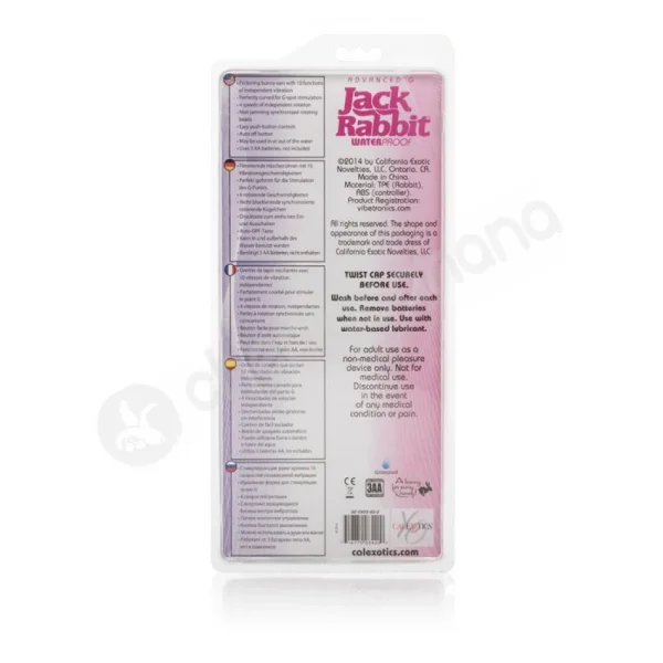 Pink Advanced G Jack Rabbit Vibrator