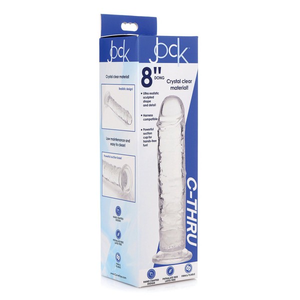 Curve Novelties Jock C-Thru 7" SLIM Dildo