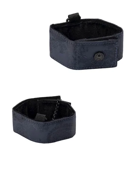 Bound Luxury Posture Collar With Cuffs  - Blue