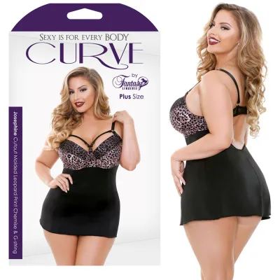Curve Josephine Chemise G Rose Leo 3X 4X