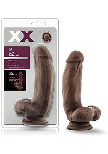 XX Axiom 7" Dildo in Chocolate