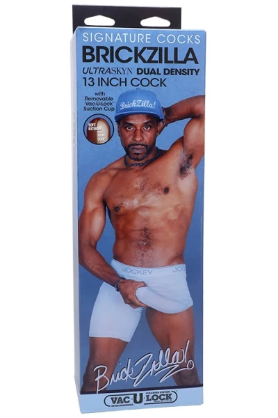 Doc Johnson Signature Cocks Brickzilla 13" Dual Density Realistic Dildo with Suction Cup