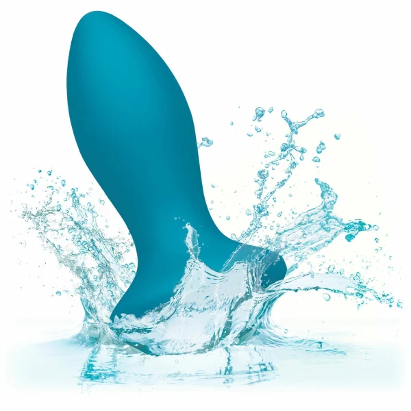 Power Gem Silicone Vibrating Petite Crystal Anal Probe by CalExotics - Blue