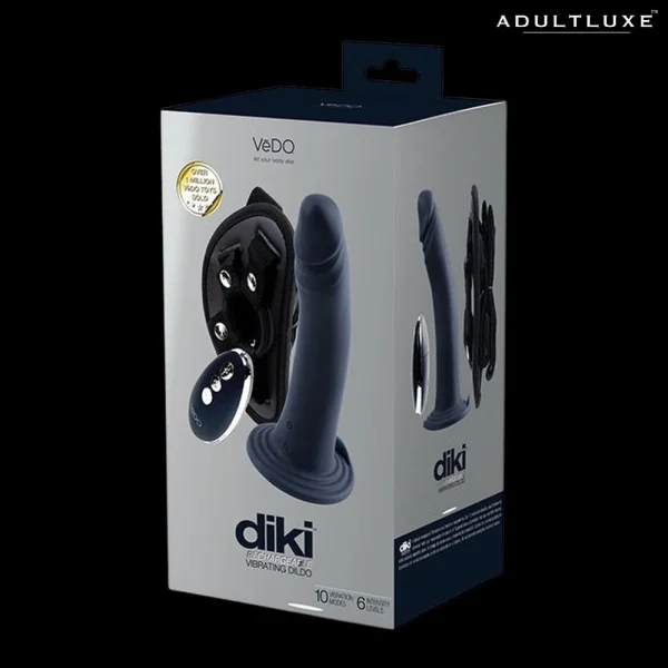 Vedo Diki Rechargeable Vibrating Dildo and Harness — image 8 of 8