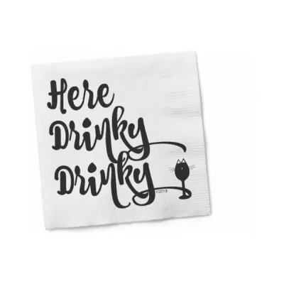 Games Novelty Twisted Wares Here Drinky Drinky Napkins 20 pack