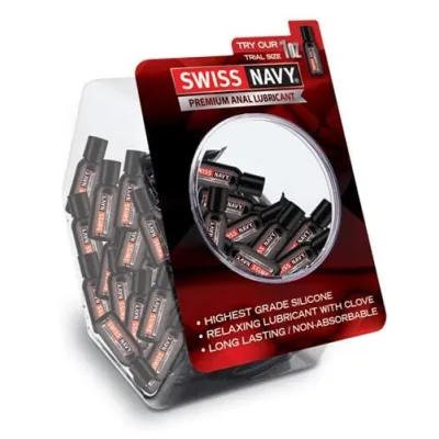 Swiss Navy Silicone Based Anal 50 Count Bowl 1 Oz Bottles