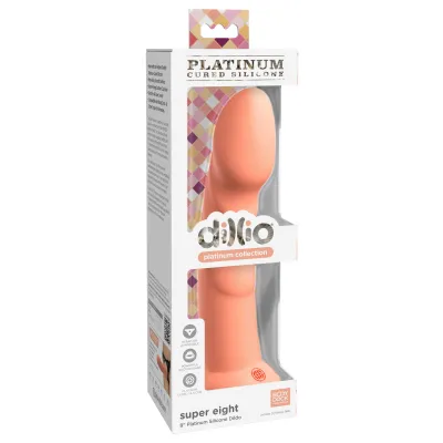 Dillio Platinum Super Eight 8 Inch Dildo Peach