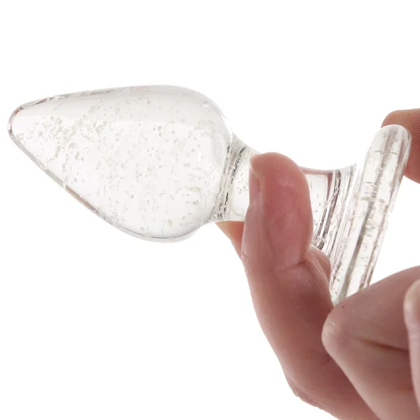 Ouch! Glow In The Dark Glass Butt Plug