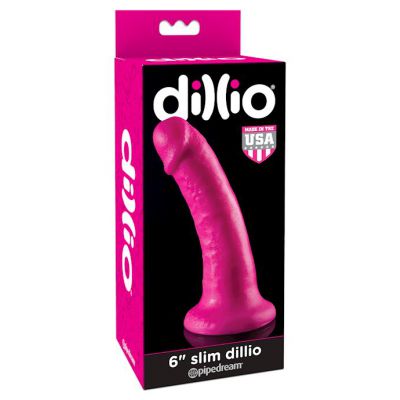 Dillio 6 Inch Slim Pink 6 Inch