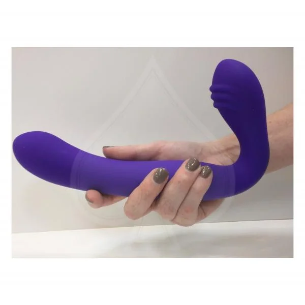 Rechargeable Silicone Love Rider Strapless Strap-on - Purple — image 6 of 6