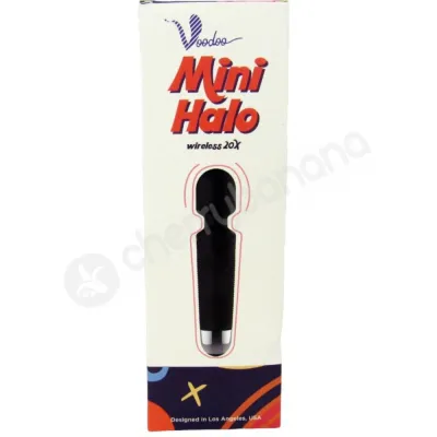 Voodoo Black 20 Speed Mini Halo Wireless Vibrating Massage Wand