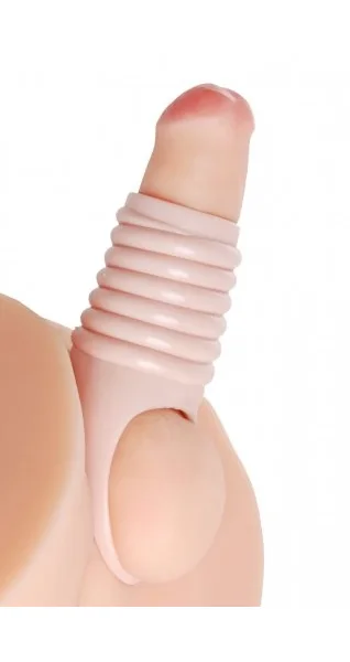 XR Brands Really Ample Ribbed Penis Enhancer Sheath — image 8 of 12