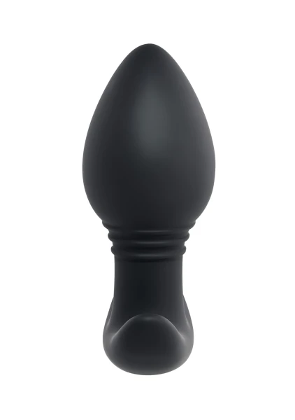 Playboy Pleasure Plug & Play Rechargeable Silicone Vibrating Butt Plug With Remote - Black