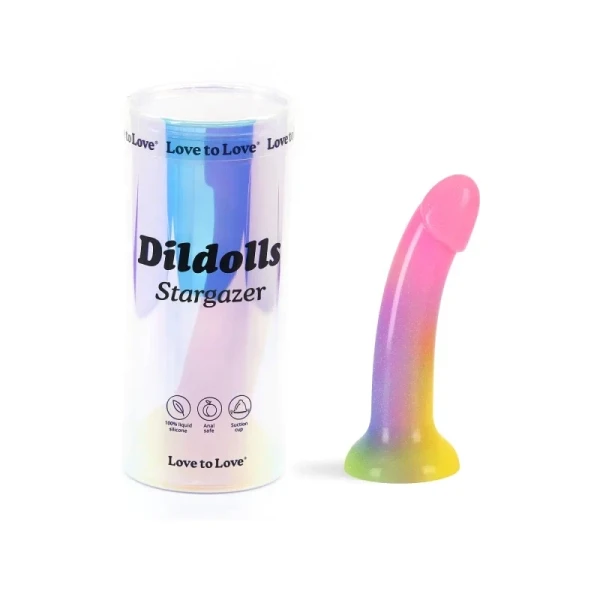 Dildolls Silicone Dildo With Suction Cup Base By Love To Love - Stargazer