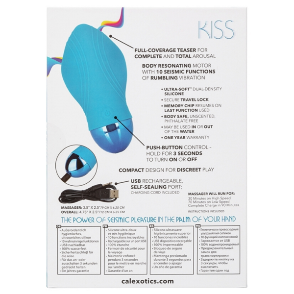 CalExotics Tremble Kiss Dual Density Silicone Massager