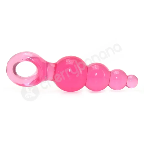 Jolie Ripples Pink Mini Butt Plug