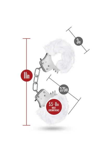 Temptasia - Plush Fur Cuffs - White