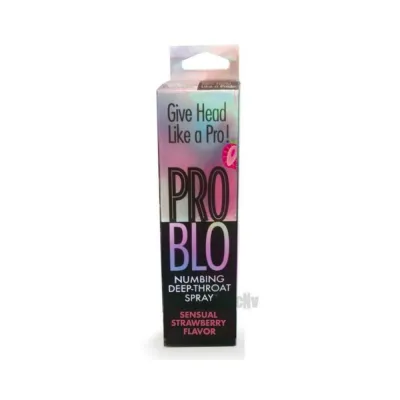 Sex Enhancers Pro Blo Numbing Deep Throat Spray Strawberry 1 Oz