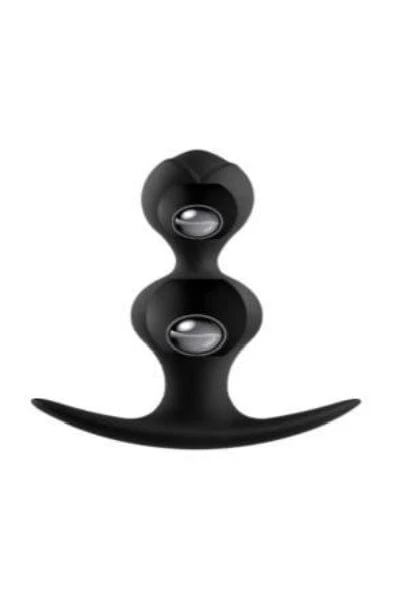 Bulbed Silicone Anal Plug with Stainless Steel Ball