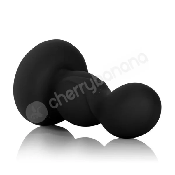 Black Silicone Back End Play Butt Plug