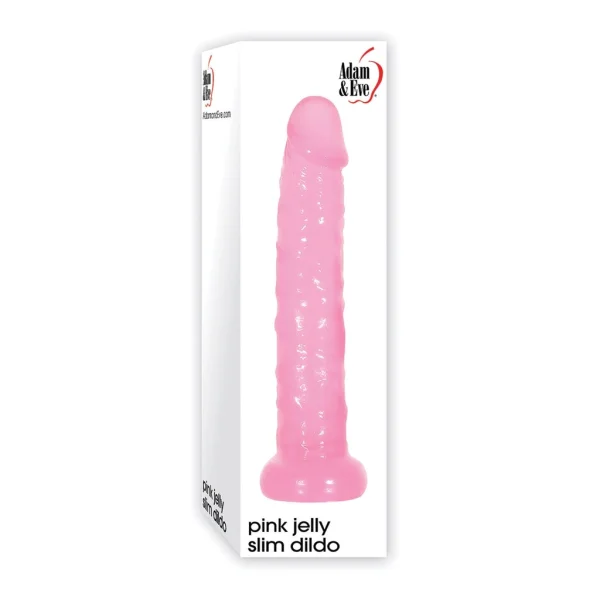 Adam & Eve Pink Jelly Slim Dildo 5"