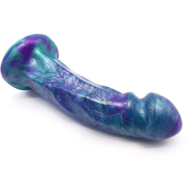 Uberrime Large Splendid with Attachment Hole Marbled Dildo