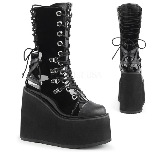 5 1/2 inches PF Lace-up Mid Calf Boot, Side Zip — image 5 of 8