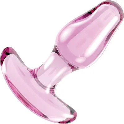 Goodful Wellness Iris Pink Glass Anal Plug