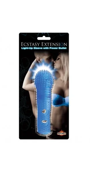 Peniis Extension Sleeve W/Power Bullet Blue — image 4 of 4