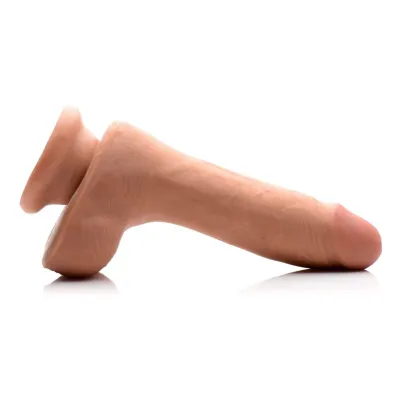 7 Inch Ultra Real Dual Layer Suction Cup Dildo Medium Tone Skin