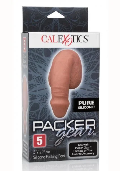 Packer Gear 5 inches Silicone Packing Penis Brown — image 7 of 8