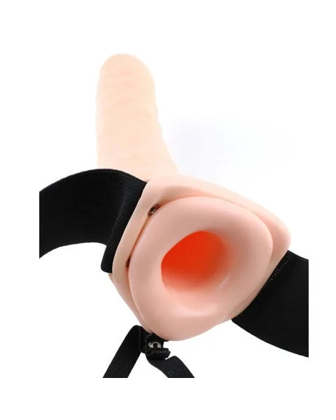 Fetish Fantasy 8inch Hollow Strap On Flesh