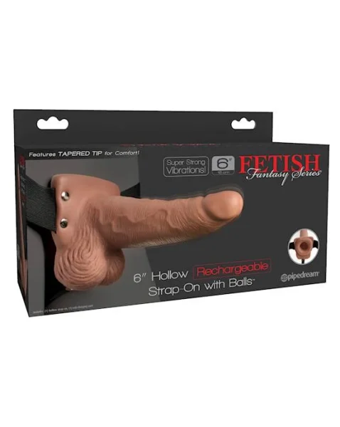 Fetish Fantasy 6 Inch Hollow Rechargeable Strap-on - 24