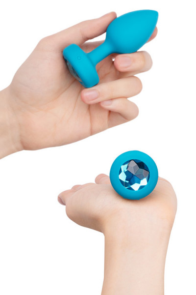B-Vibe Vibrating Jewel Butt Plug - Small/Medium