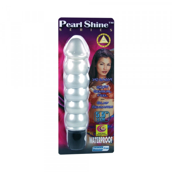 Pearl Sheen Ribbed Vibrator