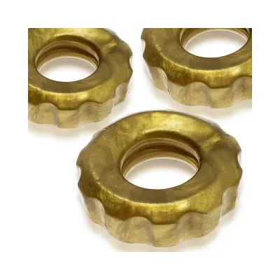 Hunkyjunk Superhuj 3 pack Cockrings Bronze Metallic