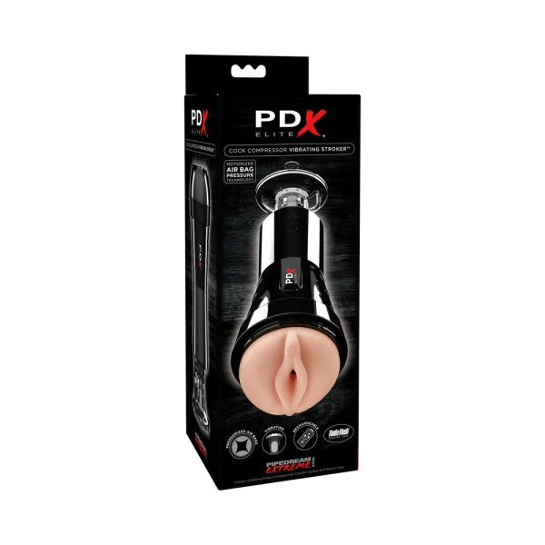 PDX ELITE Cock Compressor Vibrating Stroker