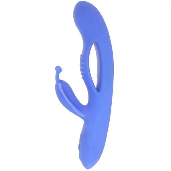 Butterfly Dreams Rechargeable Waterproof  Silicone Dual Stimulating Vibrator By Evolved Novelties