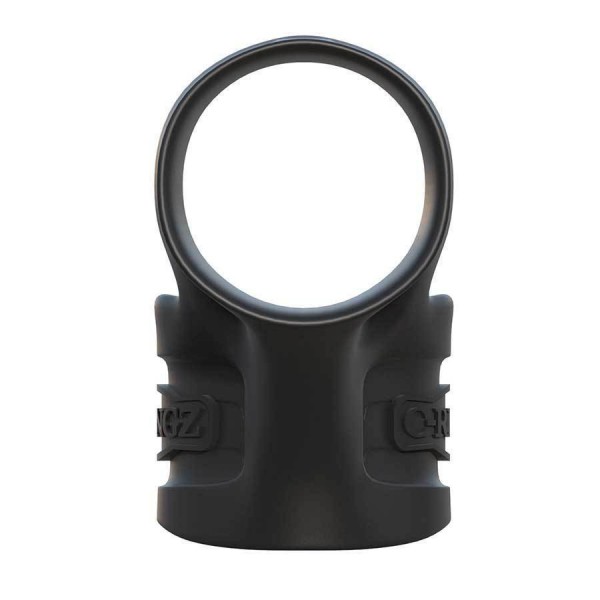Black Silicone Mr. Big Cock Ring and Ball Stretcher by Fantasy C-Ringz