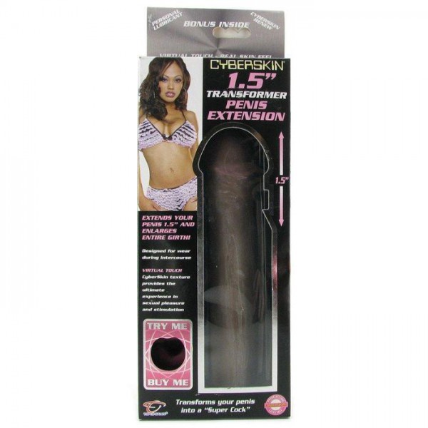 Cyberskin 1.5" Transformer Penis Extension Cinnamon
