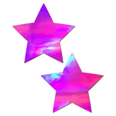 Pastease Holographic Star Pink Pasties O S