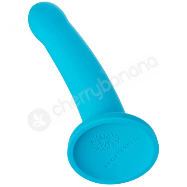 Sportsheets Hux Teal 7" Solid Silicone Dildo With Suction Cup Base