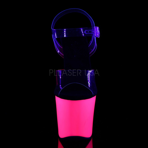 7 inches Heel, 3 1/4 inches PF UV Reactive Ankle Strap Sandal — image 2 of 8