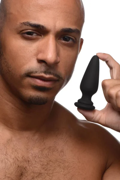 Snap-on Interchangeable Small Silicone Anal Plug  Silicone Anal Plug