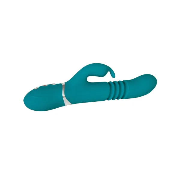 Adam & Eve Eve's Rechargeable Thrusting Rabbit - Green — image 18 of 25