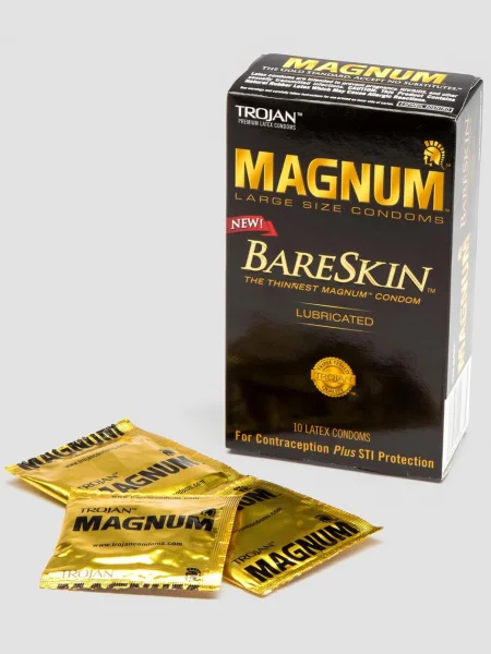 Trojan Magnum Large BareSkin Extra Thin Condoms (10 Count)