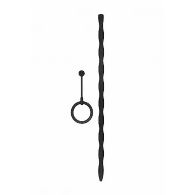 Silicone Plug Cock Ring Set Urethral Sounding Black