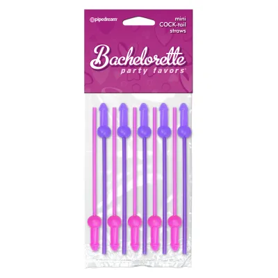 Pipe Dreams Bachelorette Party Favors Mini COCK Tail Straws