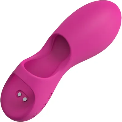 Loveline Joy Rechargeable Waterproof Silicone Finger Vibrator Pink